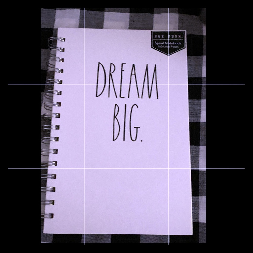 Rae Dunn medium dream big notebook-2 available